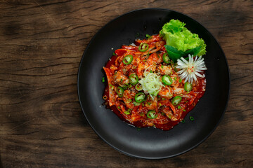 Oysters Freash Salad Gul-Muchim Seasoned Korean Food Style