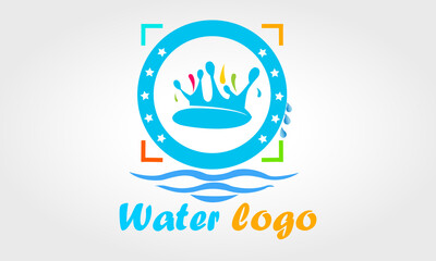 Colorful Water Logo - Modern Water Logo Design