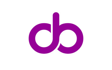 db or bd Letter Initial Logo Design, Vector Template