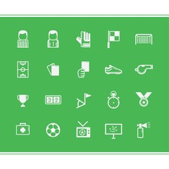 set of soccer icons