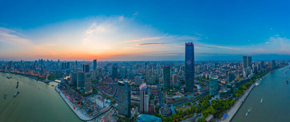 The city scenery of Shanghai, China