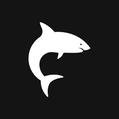 Shark icon. Sea and Ocean Animal symbol isolated on background.