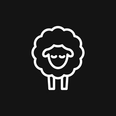 Sheep icon. Animal symbol, Logo design for the company.