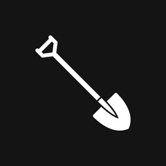 Shovel icon, Vector Illustration on the background.
