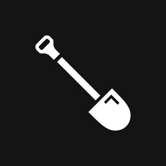 Shovel icon, Vector Illustration on the background.