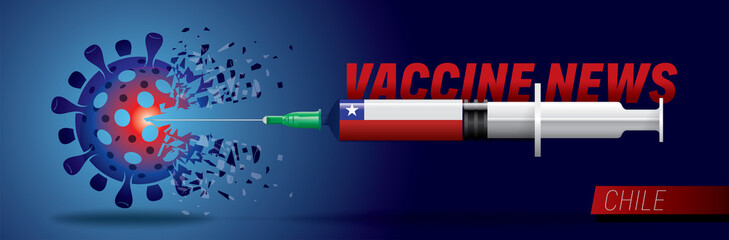 3D corona vaccine. Corona news vector. Country flag concept.