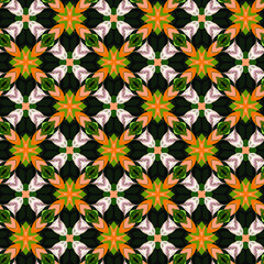 Seamless pattern, with different shades of color, flat minimal colorful