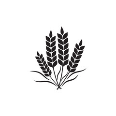 Agriculture wheat Template vector icon design