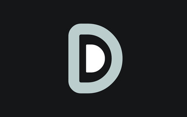 DD or D Letter Initial Logo Design, Vector Template