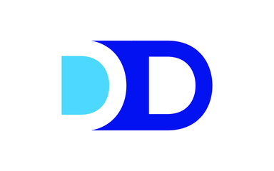 DD or D Letter Initial Logo Design, Vector Template