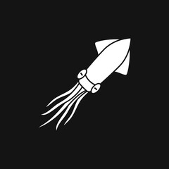 Obraz premium Squid icon. Abstract squid on background. Vector illustration
