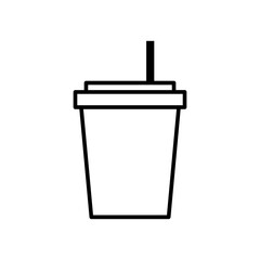 Ice drink cup icon