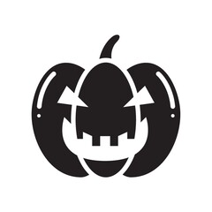 carved pumpkin face