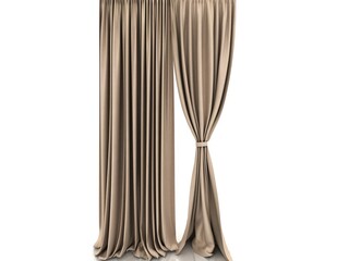curtains.3d Render Illustration.