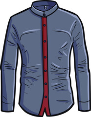 Naklejka premium Cool and simple elegant dark grey male's shirt
