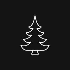 Obraz premium Tree vector icon, trees symbol isolated on background.