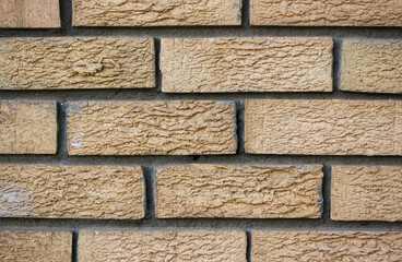 Face brick wall