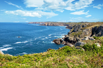 Pointe du Van. La cote sauvage. Finistère. Bretagne	
