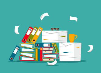 Office workplace interior cartoon design.