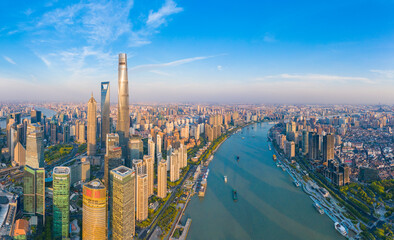 The city scenery of Shanghai, China