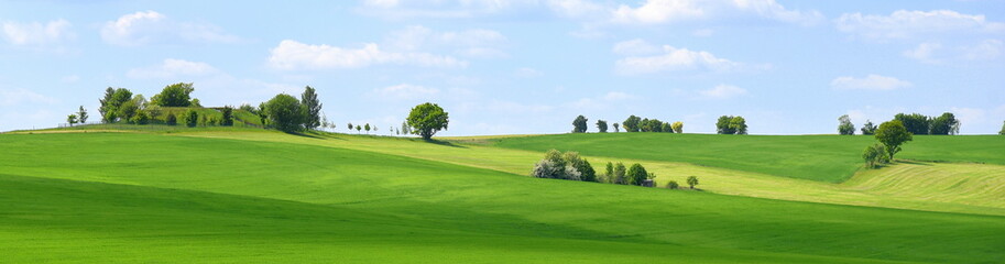 Idyllische Weite der Landschaft in der Sächsischen Schweiz