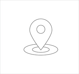 location point simple shapes vector icon