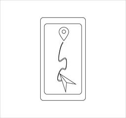 location point simple shapes vector icon