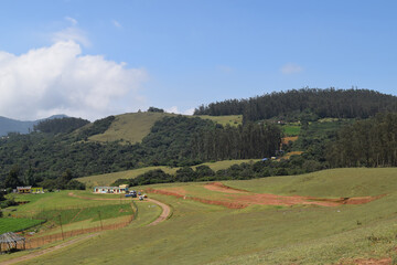 Fototapeta na wymiar mountain landscape with a road