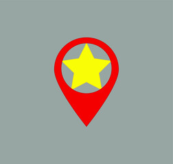 location point simple shapes vector icon