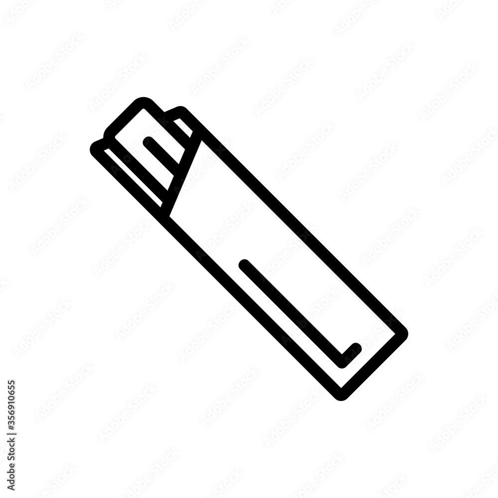 Poster chopstick in paper package icon vector. chopstick in paper package sign. isolated contour symbol ill