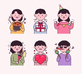 파티를 하는 사람들