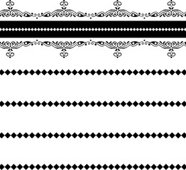 geometrical border pattern image background..