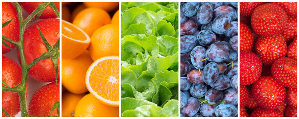 Fruits and Vegetables, Healthy food backgrounds