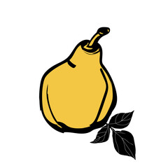 Pear pattern.Image on a white background.