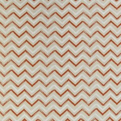 Chevron patterned terracotta cotton fabric texture