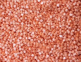 Coral confetti sprinkles for cakes topping decoration, usable for background
