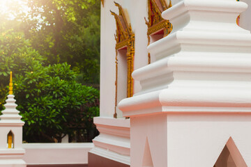 Art sculptures within the temple grounds, Asian sculpture