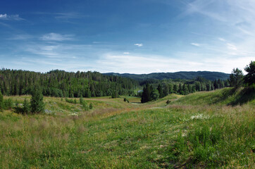 landscape in the mountains of norway