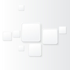 Rounded square boxes on a simple light background with small shadows
Eps 10 stock vector illustration 