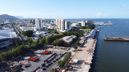 Cairns city and Harbour