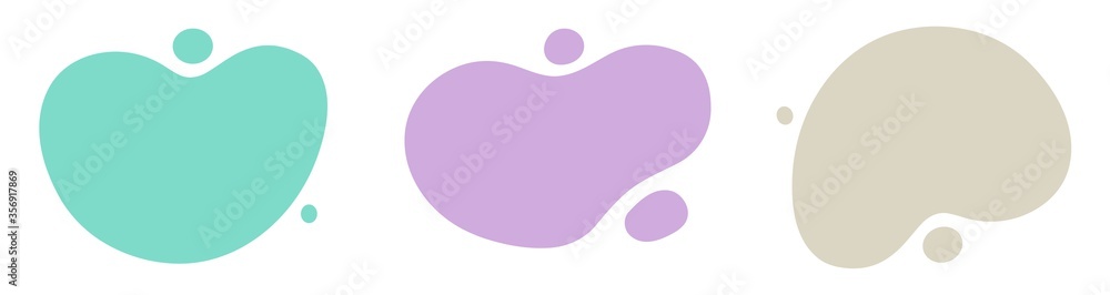 Poster abstract shapes design fluid background elements vector or colorful liquid creative geometric splash
