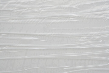 Fototapeta premium White plastic film wrap texture background