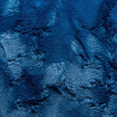 Rich navy faux fur texture