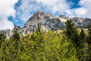 Big Rozsutec hill, Little Fatra, Slovakia, springtime scene