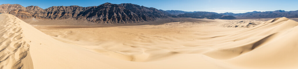 Eureka sand dunes death valley panoramic