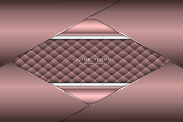 Abstract background luxury of brown pink with upholstery modern design vector illustration.