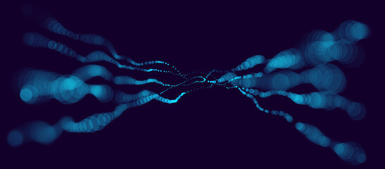 Bright blurred lights vector transparent effect illustration, abstract bokeh background with depth of field effect, city nightlife, festive and dreamy.