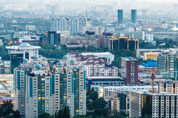 A view of the city of Almaty