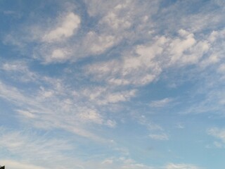 white and black clouds were seen late into the