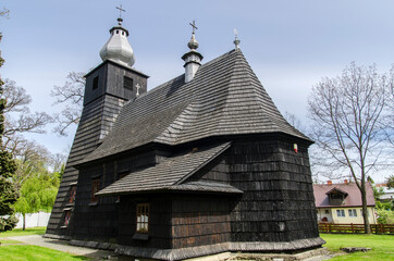 Fototapeta na wymiar Kościół w miejscowości Średnia Wieś